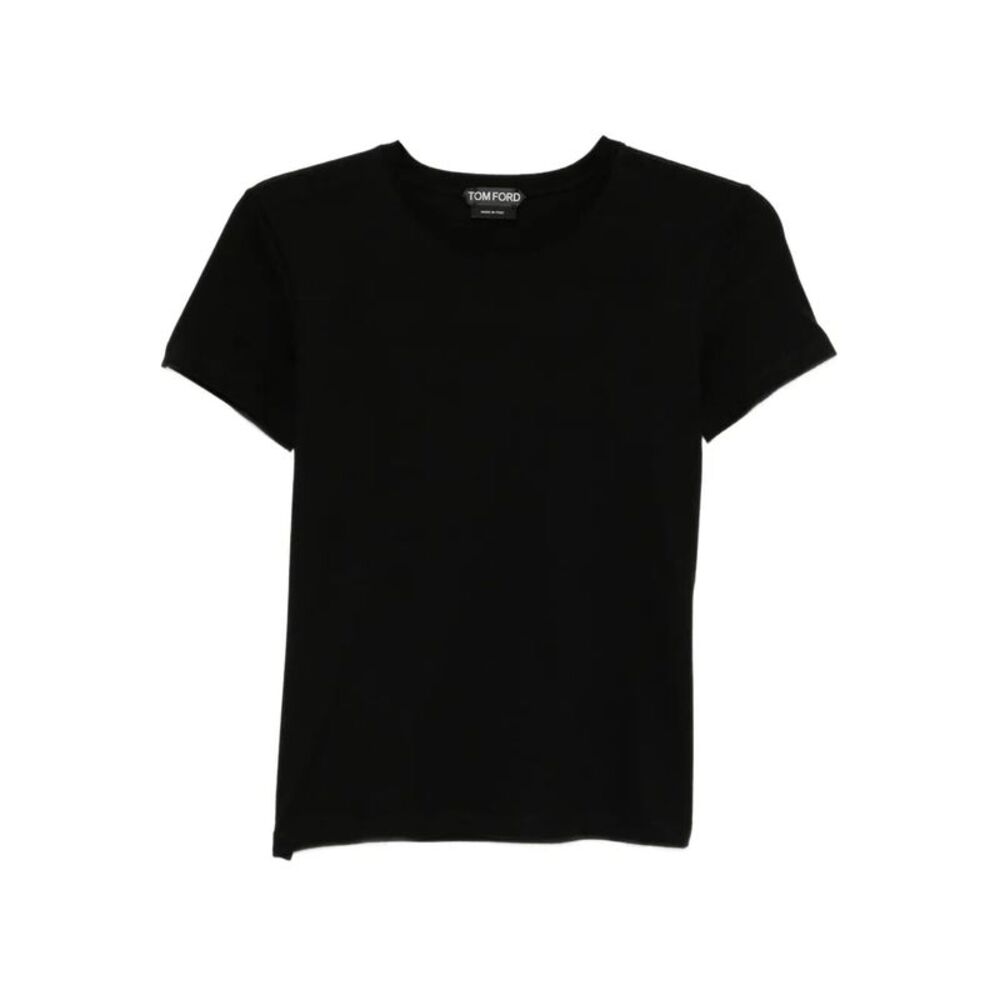 Cotton T-Shirt With Tf Logo Embroidery Women